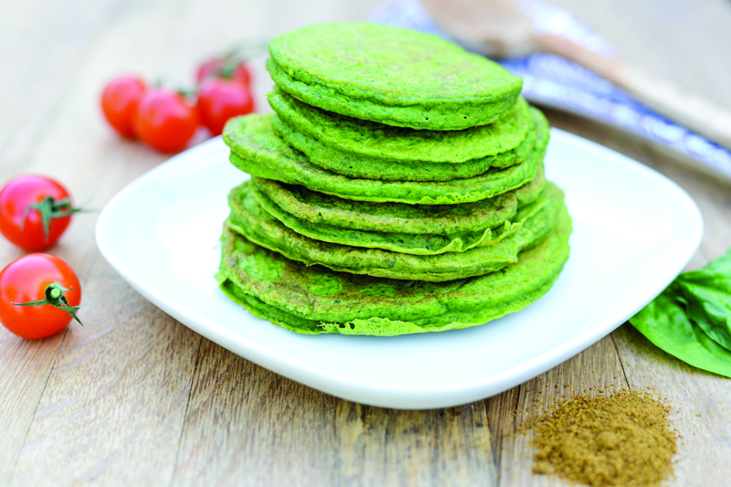 Spinach pancakes 