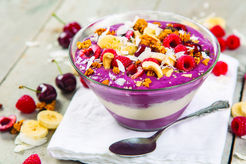 Raspberry Ripple Smoothie Bowl