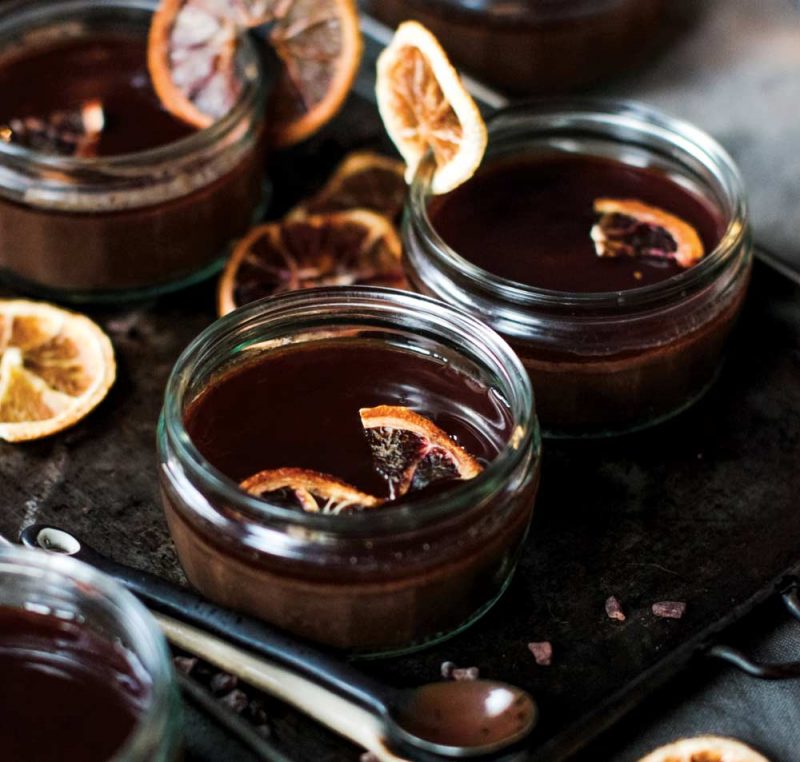 Chocolate Orange Ganache Pots