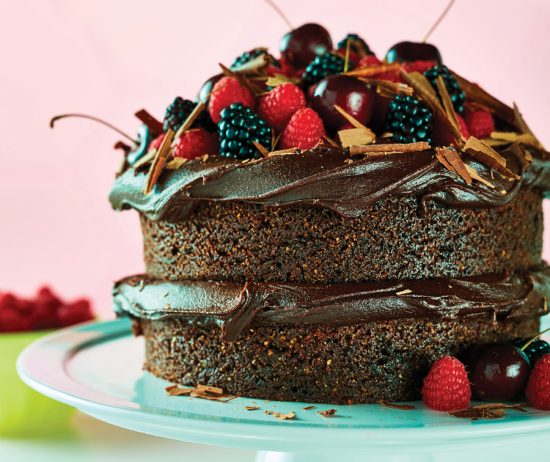 Gluten-free and vegan chocolate cake