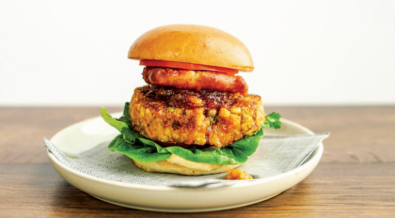 Gluten-free vegetarian burgers