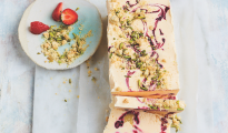 Berry and lemon semifreddo