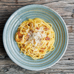 Gluten-free spaghetti carbonara