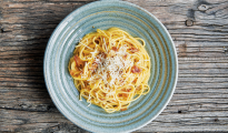 Gluten-free spaghetti carbonara