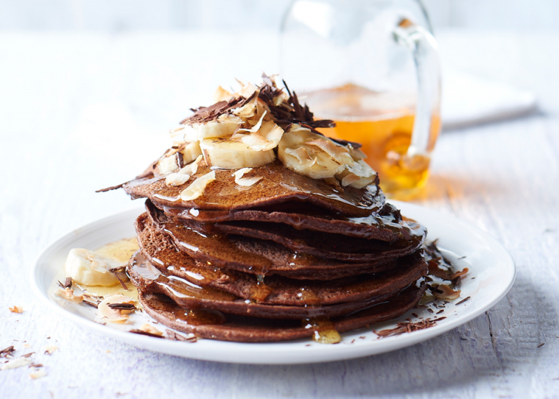 Gluten-free chocolate pancakes