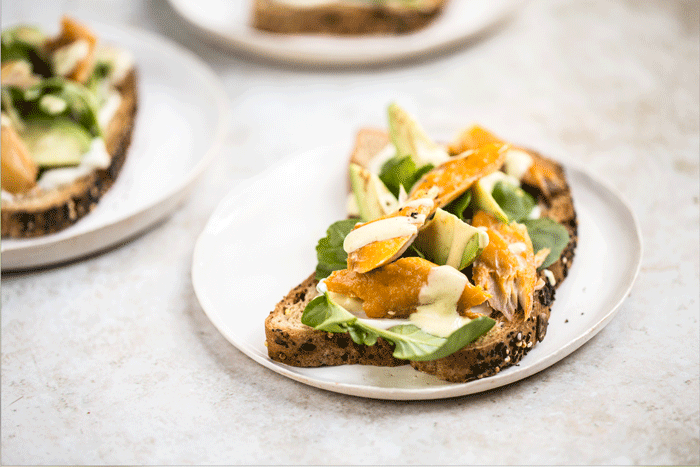 mackerel and avocado sandwich