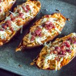 Loaded baked sweet potatoes