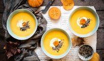 Spiced Spanish Persimon® and Pumpkin Soup