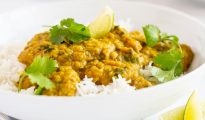 Red lentil coconut curry
