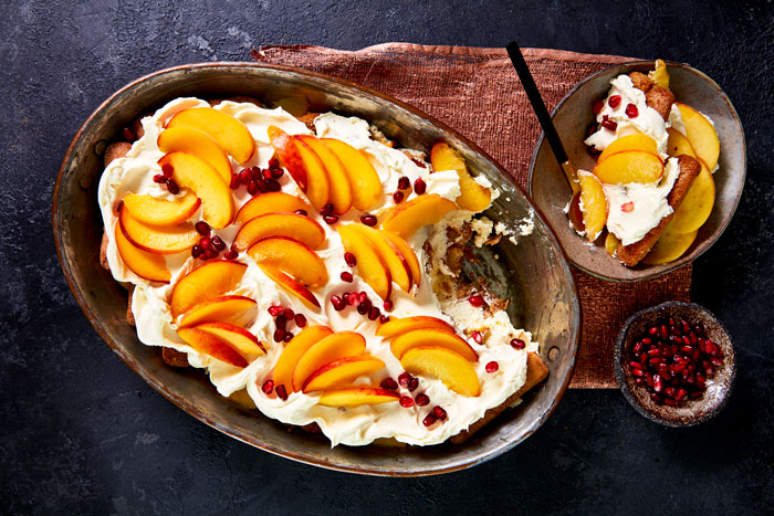 South African Peach & Amaretto Tiramisu