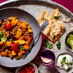 Roasted South African Plum, Pumpkin and Lentil Korma