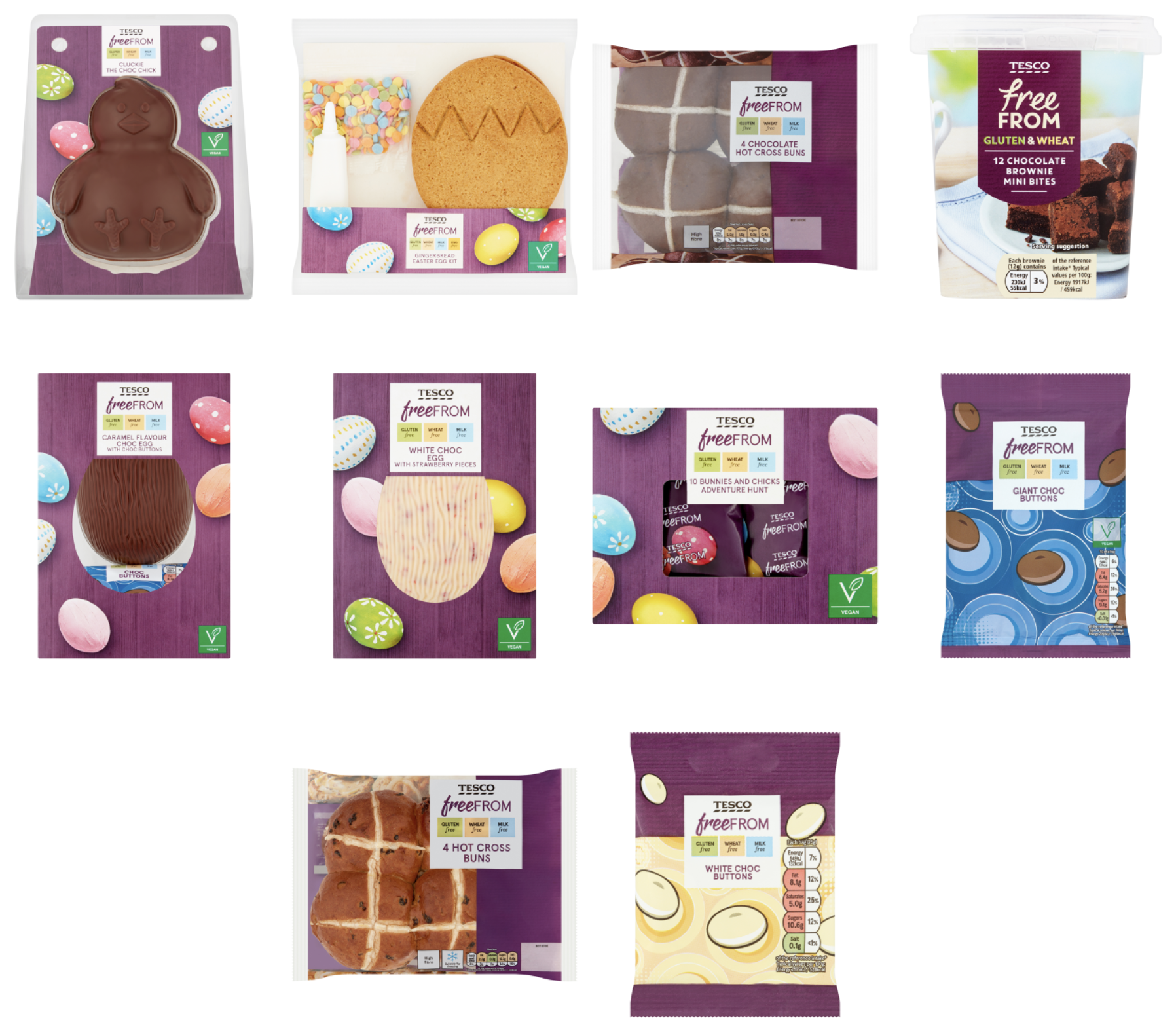 Tesco Free From Easter range