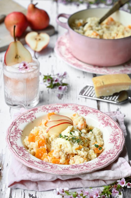 South African Pear, Gorgonzola and Butternut Risotto