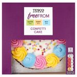 Tesco Free From Confetti Cake