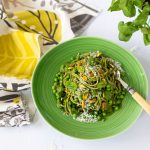 Super Quick Buckwheat Noodles with a Creamy Green Pea & Kale Sauce