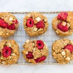 Raspberry and White Chocolate Cookies