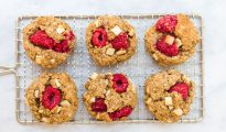 Raspberry and White Chocolate Cookies
