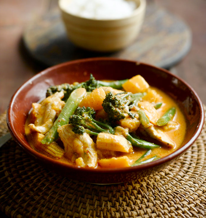 Thai Chicken, Pumpkin and Tenderstem® curry