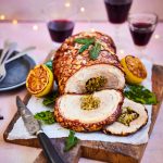 Rolled Porchetta with Pistachios, Fennel and Lemon