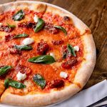 Sundried tomato pizza gluten free and vegan