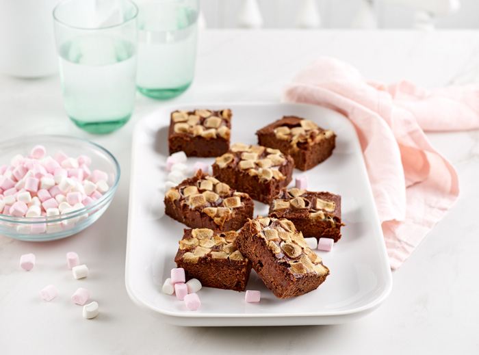 Easy Gluten Free Chocolate Marshmallow Brownie