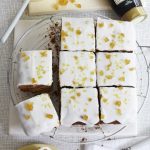 Ginger Cake with Lemon Glaze Icing