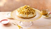 Drambuie butterscotch popcorn cheesecake