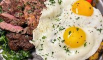 Mexican-Style Steak and eggs