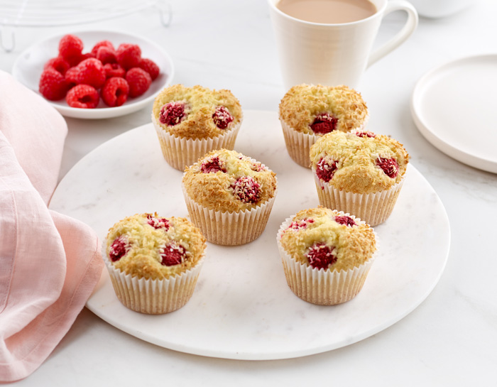 Raspberry and Coconut Cupcake Muffins