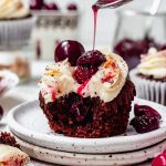 Chocolate Cherry Amaretto Cupcakes