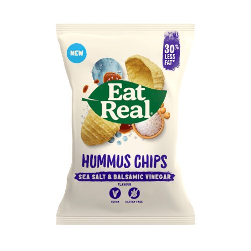 Eat Real Snacks launch new Sea Salt & Balsamic Vinegar flavour Hummus