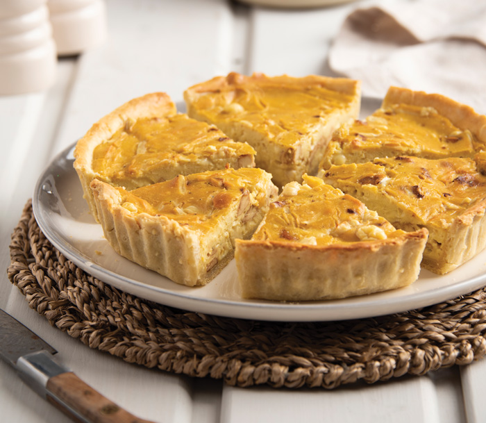 Dairy-free quiche Lorraine